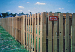 Shadow box fence
